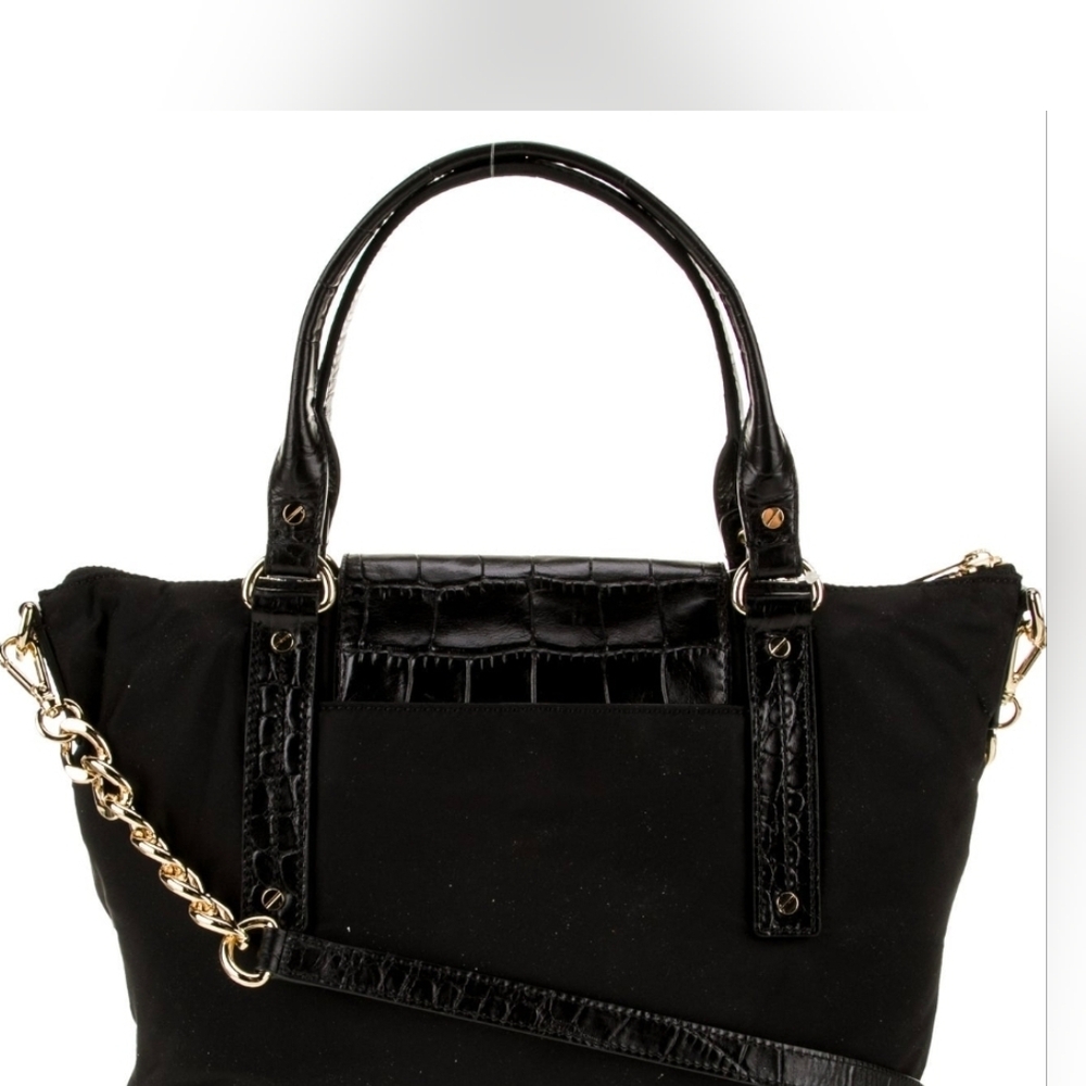 NWT Michael Kors Black Shoulder Bag & Gold Accents - Picture 4 of 9